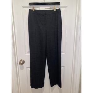 St John Wool Blend Diana Pants Straight Leg Gray Size 4